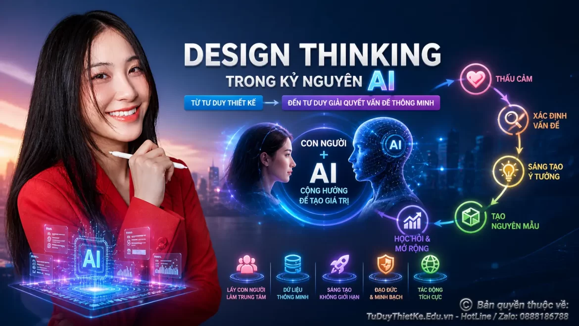 Design Thinking trong kỷ nguyên AI từ tư duy thiết kế đến tư duy giải quyết vấn đề thông minh 1