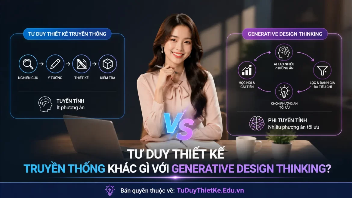 Tư duy thiết kế truyền thống khác gì với Generative Design Thinking